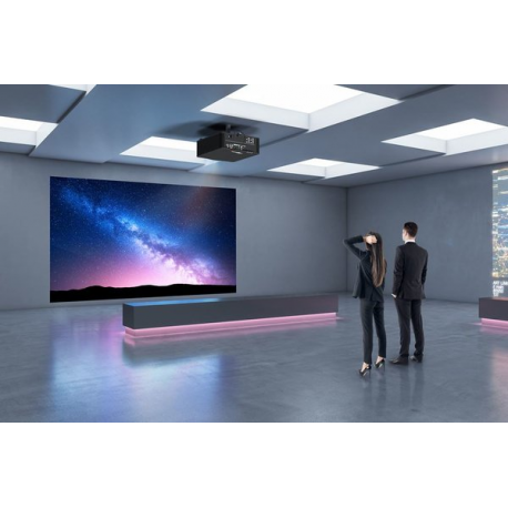 Optoma ZU1300 - DLP projector - laser - 3D - 12000 ANSI lumens - WUXGA (1920 x 1200) - 16:10 - LAN - black - 6