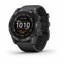 Garmin epix Pro - Standard Edition - 2nd generation - 51 mm - slate gray fiber-reinforced polymer - Yes smart watch with band - silicone - black - wrist size: 127-210 mm - display 1.4" - 32 GB - Bluetooth, Wi-Fi, ANT+ - 98 g