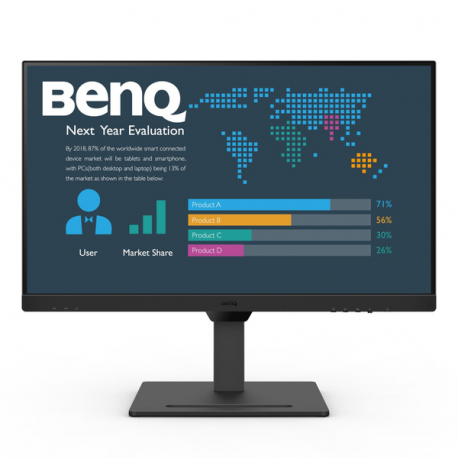 BenQ BL2790QT - LED monitor - 27" - 2560 x 1440 2K @ 75 Hz - IPS - 350 cd / m² - 1000:1 - 5 ms - HDMI, DisplayPort, USB-C - speakers - 0