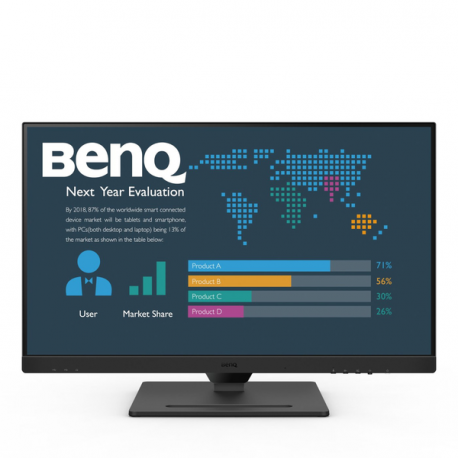BenQ BL2790QT - LED monitor - 27" - 2560 x 1440 2K @ 75 Hz - IPS - 350 cd / m² - 1000:1 - 5 ms - HDMI, DisplayPort, USB-C - speakers - 3