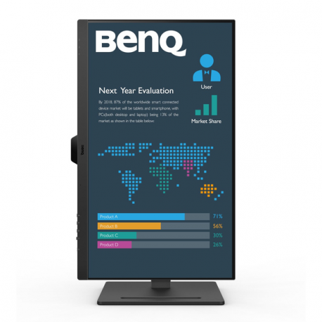 BenQ BL2790QT - LED monitor - 27" - 2560 x 1440 2K @ 75 Hz - IPS - 350 cd / m² - 1000:1 - 5 ms - HDMI, DisplayPort, USB-C - speakers - 4