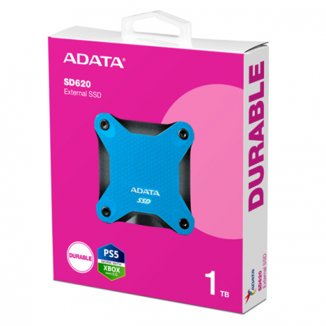 ADATA SD620 - SSD - 1 TB - external (portable) - USB 3.2 Gen 2 - blue - 5