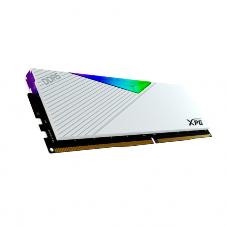 XPG LANCER RGB - DDR5 - kit - 64 GB: 2 x 32 GB - DIMM 288-pin - 6000 MHz  /  PC5-48000 - CL30 - 1.35 V - unbuffered - on-die ECC - white - 3