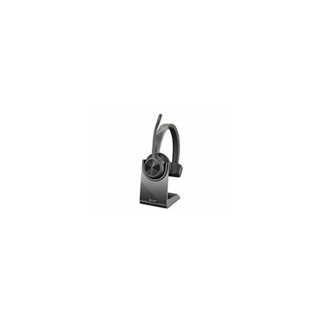 Poly Voyager 4310-M UC - Voyager 4300 UC series - headset - on-ear - Bluetooth - wireless - active noise cancelling - black - 0