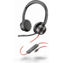 Poly Blackwire 8225 - Blackwire 8200 series - headset - on-ear - wired - active noise cancelling - USB-C - black - Zoom Certified, UC certified