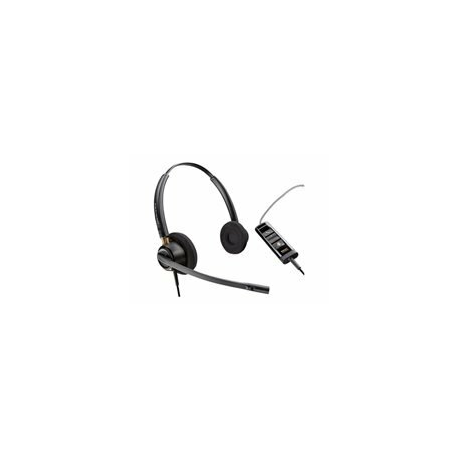 Poly EncorePro 525 - EncorePro 500 series - headset - on-ear - wired - USB-A - black - Certified for Microsoft Teams - 1