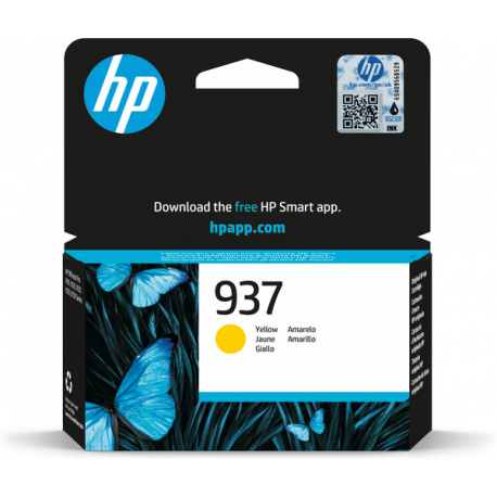 HP 937 - Yellow - original - ink cartridge - for Officejet 9110, 9120, 9130; Officejet Pro 9110b, 9120b, 9130b - 0