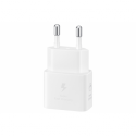 Samsung EP-T2510X - Power adapter - with data cable - 25 Watt - 3 A - PD 3.0, SFC, PD / PPS (24 pin USB-C) - on cable: USB-C - white