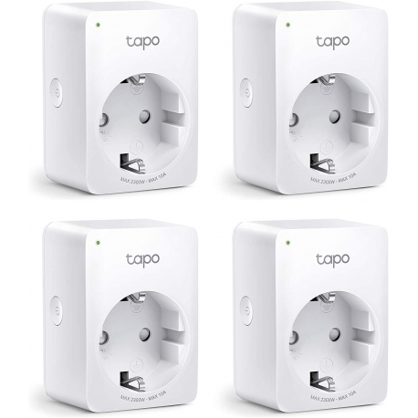Tapo P100 - Smart plug - wireless - 802.11b / g / n, Bluetooth 4.2 - 2.4 Ghz (pack of 4) - 0