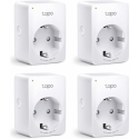 Tapo P100 - Smart plug - wireless - 802.11b / g / n, Bluetooth 4.2 - 2.4 Ghz (pack of 4)