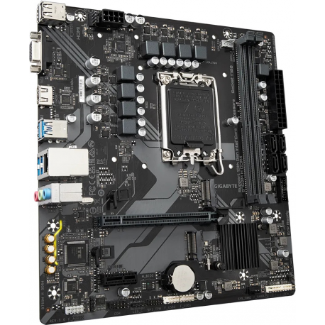 Gigabyte B760M H DDR4 - 1.0 - motherboard - micro ATX - LGA1700 Socket - B760 Chipset - USB 3.2 Gen 1 - Gigabit LAN - onboard graphics (CPU required) - HD Audio (8-channel) - 1