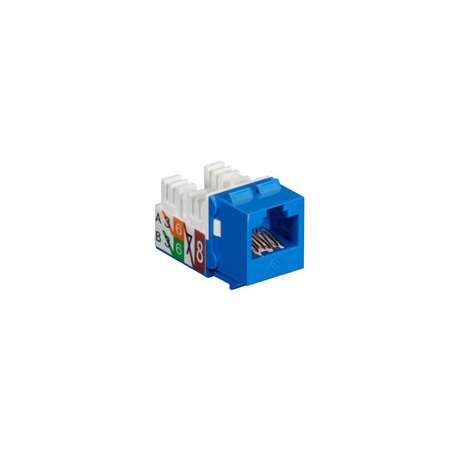Black Box GigaTrue2 CAT6 Jack - Modular insert - CAT 6 - RJ-45 - blue (pack of 25) - 0