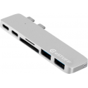 eSTUFF Allure Series Slot-in Hub Pro - Docking station - USB-C / Thunderbolt 3 - for Apple MacBook Pro with Touch Bar (Late 2016, Mid 2017)