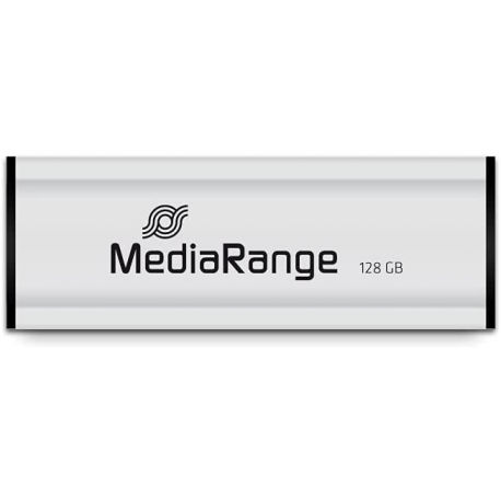 MediaRange - USB flash drive - 128 GB - USB 3.0 - black, silver - 1
