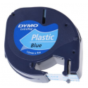 DYMO LetraTAG - Plastic - blue - Roll (1.2 cm x 4 m) 1 cassette(s) tape - for LetraTag LT-100H, LT-100T