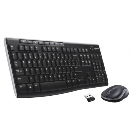 Logitech MK270 Wireless Combo - Keyboard and mouse set - wireless - 2.4 GHz - Spanish - 0