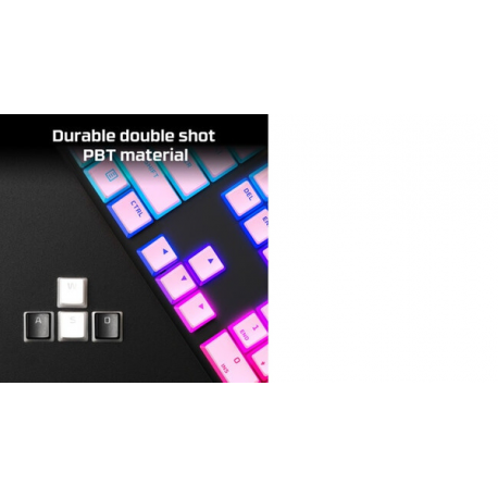 HyperX Pudding Keycaps - Keycap set - white - 15