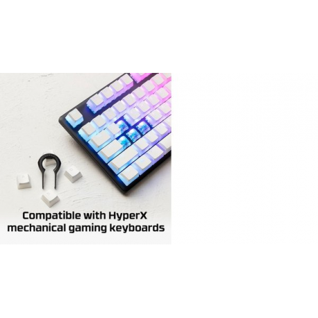 HyperX Pudding Keycaps - Keycap set - white - 27