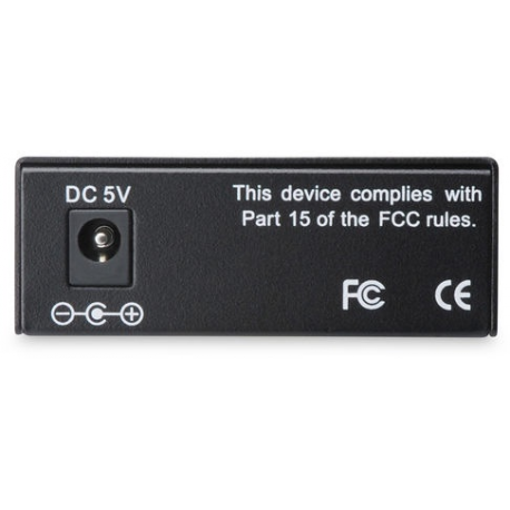 DIGITUS DN-82021-1 - Fibre media converter - 100Mb LAN - 10Base-T, 100Base-FX, 100Base-TX - RJ-45 / SC single-mode - up to 20 km - 1310 nm - 3