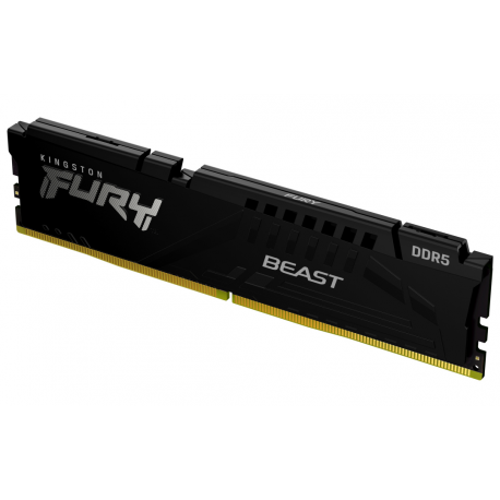 Kingston FURY Beast - DDR5 - module - 8 GB - DIMM 288-pin - 6000 MHz / PC5-48000 - CL30 - 1.4 V - unbuffered - on-die ECC - black - 7