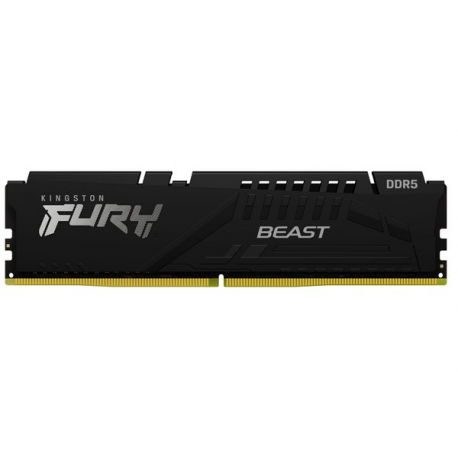 Kingston FURY Beast - DDR5 - module - 8 GB - DIMM 288-pin - 6000 MHz / PC5-48000 - CL30 - 1.4 V - unbuffered - on-die ECC - black - 28