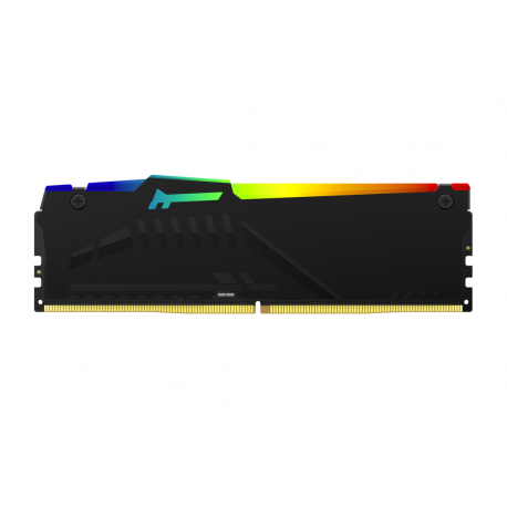 Kingston FURY Beast RGB - DDR5 - module - 32 GB - DIMM 288-pin - 6000 MHz  /  PC5-48000 - CL30 - 1.4 V - unbuffered - on-die ECC - black - 3