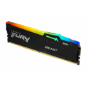 Kingston FURY Beast RGB - DDR5 - module - 16 GB - DIMM 288-pin - 6000 MHz  /  PC5-48000 - CL30 - 1.4 V - unbuffered - on-die ECC - black