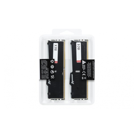 Kingston FURY Beast RGB - DDR5 - kit - 64 GB: 2 x 32 GB - DIMM 288-pin - 6000 MHz  /  PC5-48000 - CL30 - 1.4 V - unbuffered - on-die ECC - black - 25