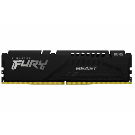Kingston FURY Beast - DDR5 - kit - 32 GB: 2 x 16 GB - DIMM 288-pin - 6000 MHz  /  PC5-48000 - CL30 - 1.4 V - unbuffered - on-die ECC - black - 2