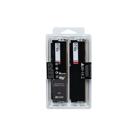 Kingston FURY Beast - DDR5 - kit - 32 GB: 2 x 16 GB - DIMM 288-pin - 6000 MHz  /  PC5-48000 - CL30 - 1.4 V - unbuffered - on-die ECC - black - 11