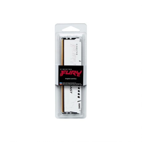 Kingston FURY Beast - DDR5 - module - 16 GB - DIMM 288-pin - 6000 MHz  /  PC5-48000 - CL30 - 1.4 V - unbuffered - on-die ECC - white - 11