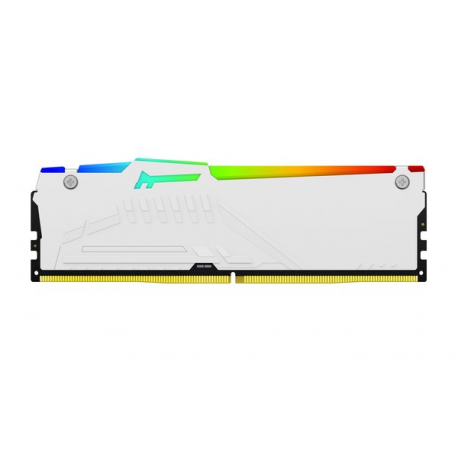 Kingston FURY Beast RGB - DDR5 - module - 16 GB - DIMM 288-pin - 6000 MHz  /  PC5-48000 - CL30 - 1.4 V - unbuffered - on-die ECC - white - 7
