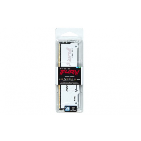 Kingston FURY Beast RGB - DDR5 - module - 16 GB - DIMM 288-pin - 6000 MHz  /  PC5-48000 - CL30 - 1.4 V - unbuffered - on-die ECC - white - 11