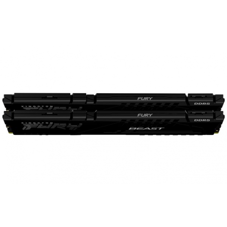 Kingston FURY Beast - DDR5 - kit - 32 GB: 2 x 16 GB - DIMM 288-pin - 6400 MHz  /  PC5-51200 - CL32 - 1.4 V - unbuffered - on-die ECC - black - 3