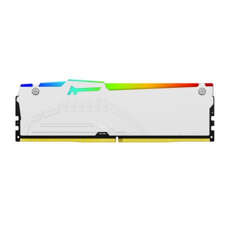 Kingston FURY Beast RGB - DDR4 - kit - 64 GB: 2 x 32 GB - DIMM 288-pin - 6400 MHz  /  PC5-51200 - CL32 - 1.4 V - unbuffered - on-die ECC - white - 4