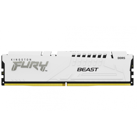 Kingston FURY Beast - DDR5 - kit - 64 GB: 2 x 32 GB - DIMM 288-pin - 6400 MHz  /  PC5-51200 - CL32 - 1.4 V - unbuffered - on-die ECC - white - 1