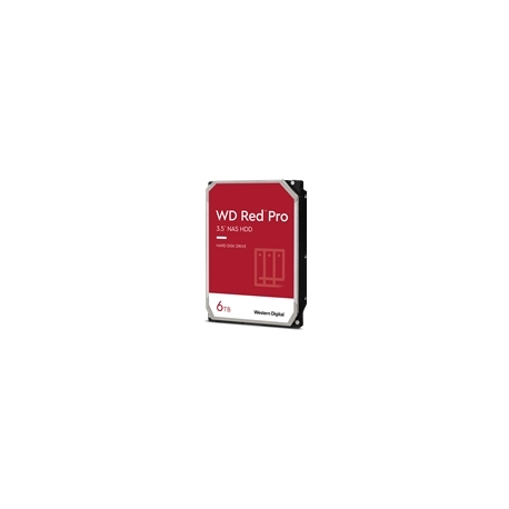 WD Red Pro WD6005FFBX - Hard drive - 6 TB - internal - 3.5" - SATA 6Gb / s - 7200 rpm - buffer: 256 MB - 0