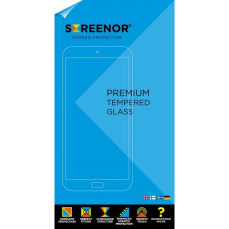 Screenor Premium - Screen protector for mobile phone - full cover - glass - frame colour black - for Samsung Galaxy A35, A55 - 0