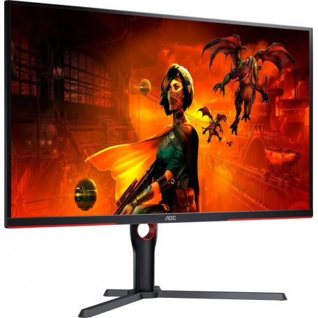 AOC Gaming U32G3X / BK - LED monitor - gaming - 32" (31.5" viewable) - 3840 x 2160 4K UHD (2160p) @ 144 Hz - IPS - 1000:1 - 1 ms - 2xHDMI, 2xDisplayPort - speakers - black, red - 2