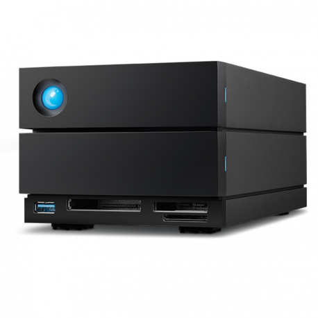 LaCie 2big Dock STLG48000400 - Hard drive array - 48 TB - 2 bays (SATA-600) - HDD 24 TB x 2 - Thunderbolt 4, USB 3.2 Gen 2 (external) - with 5 years Rescue Data Recovery Service Plan - 0