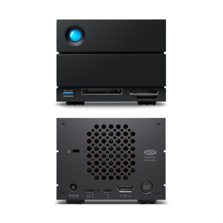LaCie 2big Dock STLG48000400 - Hard drive array - 48 TB - 2 bays (SATA-600) - HDD 24 TB x 2 - Thunderbolt 4, USB 3.2 Gen 2 (external) - with 5 years Rescue Data Recovery Service Plan - 1