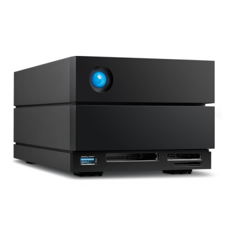 LaCie 2big Dock STLG48000400 - Hard drive array - 48 TB - 2 bays (SATA-600) - HDD 24 TB x 2 - Thunderbolt 4, USB 3.2 Gen 2 (external) - with 5 years Rescue Data Recovery Service Plan - 2