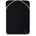 HP Protective - Notebook sleeve - up to 15.6" - black, gold - for ENVY Laptop 15; ENVY x360 Laptop; Laptop 15; Pavilion x360 Laptop