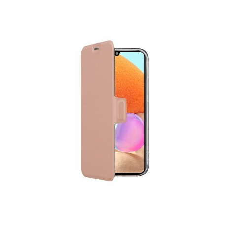 Screenor Clever - Flip cover for mobile phone - eco-leather, thermoplastic polyurethane (TPU) - rose - for Samsung Galaxy A25 - 0