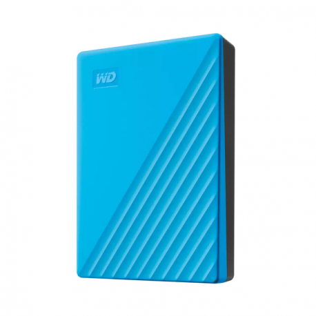WD My Passport WDBR9S0060BBL - Hard drive - encrypted - 6 TB - external (portable) - USB 3.2 Gen 1 - 256-bit AES - sky - 1