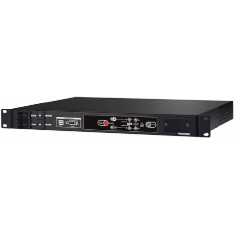 PowerWalker ATS - Redundant switch (rack-mountable) - AC 220 / 230 / 240 V - RS-232, USB - output connectors: 9 - 1U - 19" - black - 0