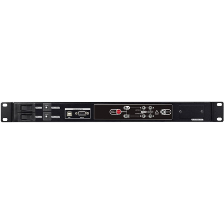 PowerWalker ATS - Redundant switch (rack-mountable) - AC 220 / 230 / 240 V - RS-232, USB - output connectors: 9 - 1U - 19" - black - 2