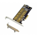 MicroConnect - Interface adapter - M.2 - M.2 NVMe Card - PCIe 3.0 x4, SATA 6Gb/s - black