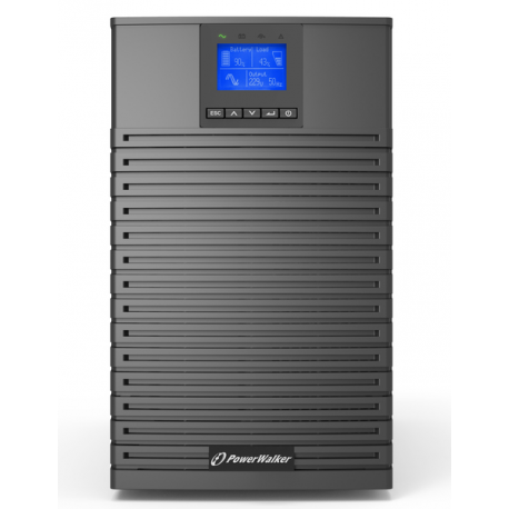 PowerWalker VFI 3000 ICT IoT - UPS - 3000 Watt - 3000 VA - 9 Ah - Ethernet, RS-232, USB - output connectors: 9 - 6