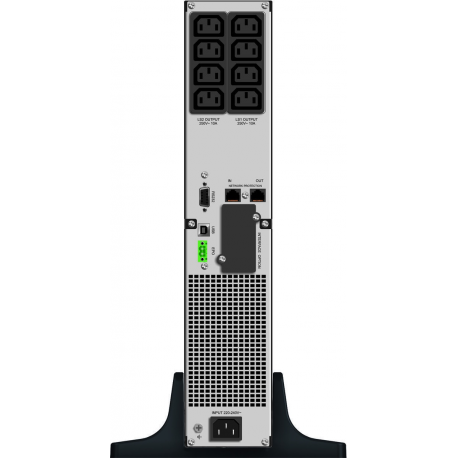 PowerWalker VI 1000RT LCD - UPS - AC 220 / 230 / 240 V - 900 Watt - 1000 VA - 7 Ah - RS-232, USB - output connectors: 8 - 2U - 19" - black - 6